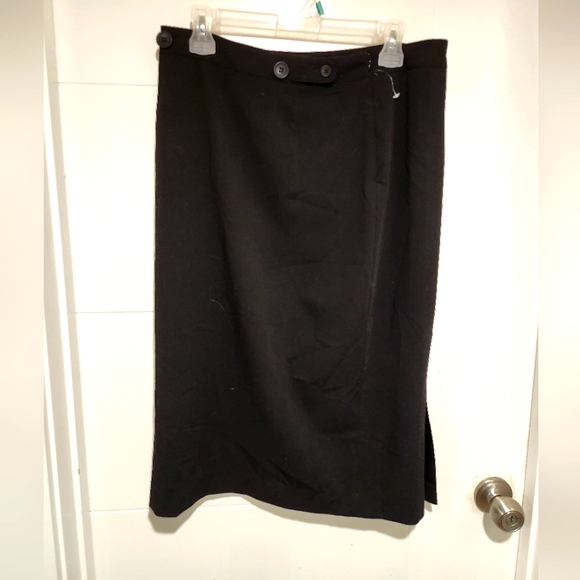 Black with leopard print lining midi - Picture 2 of 2